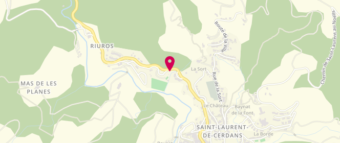 Plan de Piscine municipale, Route Arles Sur Tech, 66260 Saint-Laurent-de-Cerdans