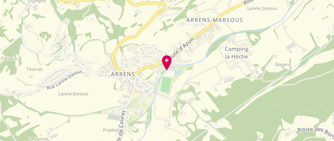 Plan de Piscine municipale, Route d'Azun, 65400 Arrens-Marsous