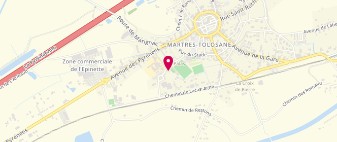 Plan de Piscine municipale, Rue du Stade, 31220 Martres-Tolosane
