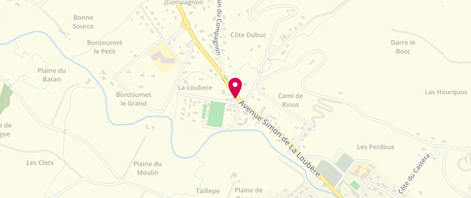 Plan de Piscine municipale, 21 Avenue Simon de la Loubere, 31310 Montesquieu-Volvestre