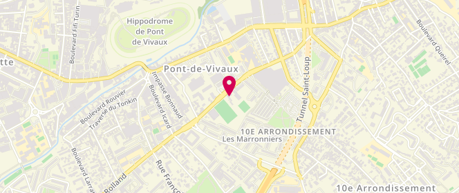 Plan de Piscine municipale Pont de Vivaux, 93 Boulevard Romain Rolland, 13010 Marseille