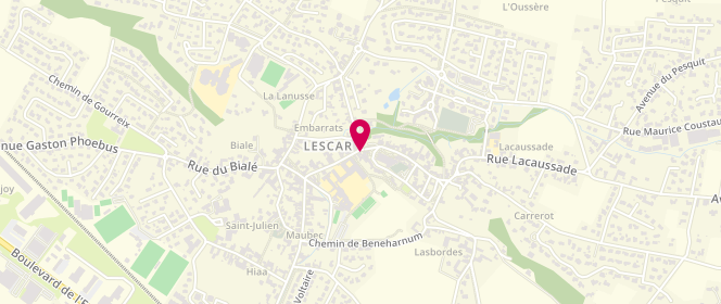 Plan de Piscine municipale, Rue du Lieutenant Garnuchot, 64230 Lescar