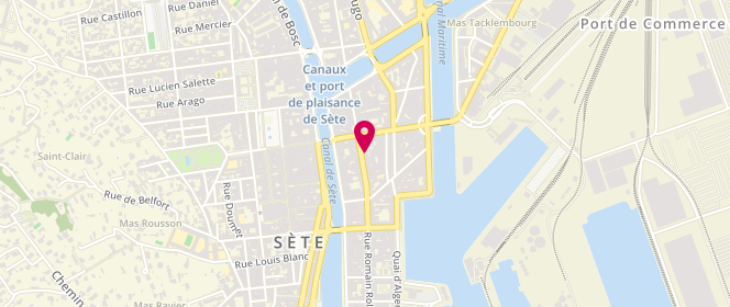 Plan de Piscine du Complexe Maurice Clavel, Rue Maurice Clavel, 34200 Sète