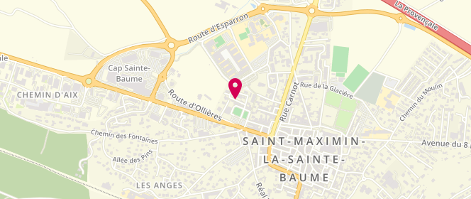 Plan de Piscine municipale, Place de Lattre de Tassigny, 83470 Saint-Maximin-la-Sainte-Baume