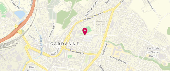 Plan de Piscine municipale, Avenue Léo Lagrange, 13120 Gardanne
