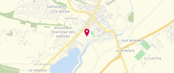 Plan de Piscine municipale, Place du Marché, 32130 Samatan