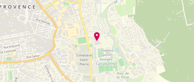 Plan de Piscine municipale Yves Blanc, 26 Avenue des Écoles Militaires, 13100 Aix-en-Provence