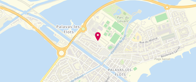 Plan de Piscine municipale Aqua’titude, 342 Avenue Abbé Brocardi, 34250 Palavas-les-Flots