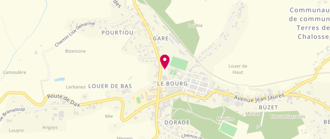 Plan de Piscine municipale, 27 Place Foirail, 40380 Montfort-en-Chalosse