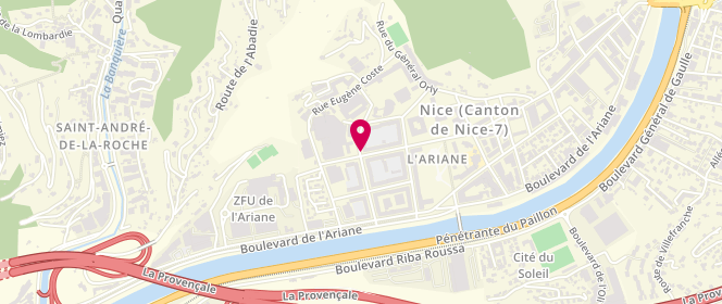 Plan de Piscine municipale de l'Ariane, 26 Rue Guiglionda de Saint Agathe, 06300 Nice