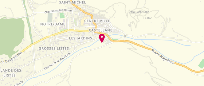 Plan de Piscine municipale, Route Robion, 04120 Castellane