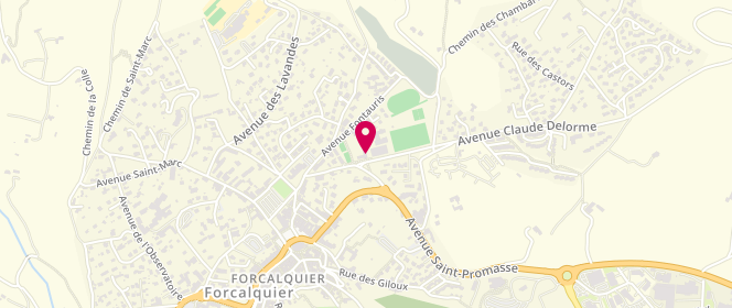 Plan de Piscine municipale, Route de Sigonce, 04300 Forcalquier