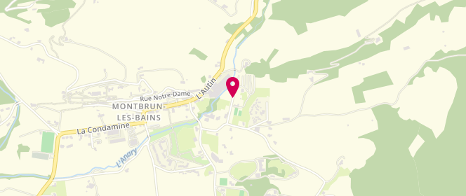 Plan de Piscine municipale, Blancarde, 26570 Montbrun-les-Bains