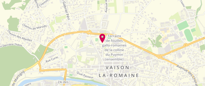 Plan de Piscine municipale, Rue Bernard Noël, 84110 Vaison-la-Romaine