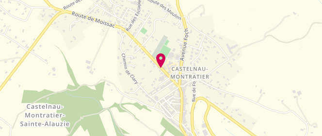 Plan de Piscine intercommunale, Avenue du Général de Gaulle Route de Moissac, 46170 Castelnau-Montratier