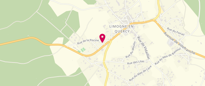 Plan de Piscine municipale, Bel Air, 46260 Limogne-en-Quercy
