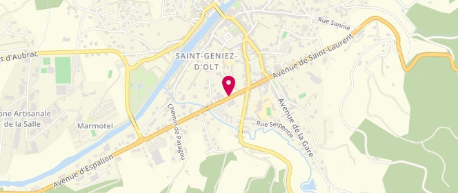 Plan de Piscine municipale, Avenue d'Espalion, 12130 Saint-Geniez-d'Olt