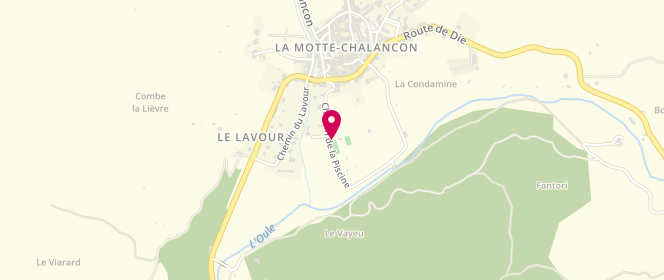 Plan de Piscine municipale, 285 Chemin de la Piscine, 26470 La Motte-Chalancon