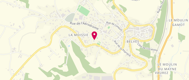 Plan de Piscine municipale, Bourg, 24170 Belvès