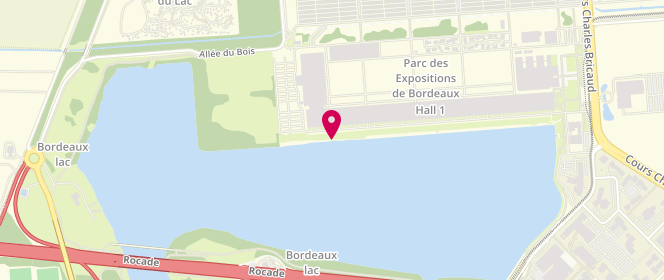 Plan de Plage du Lac, Boulevard de parc des Expositions, 33000 Bordeaux