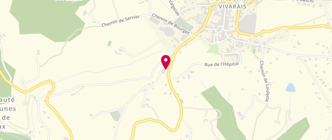Plan de Piscine municipale, Allée de Prat, 07240 Vernoux-en-Vivarais