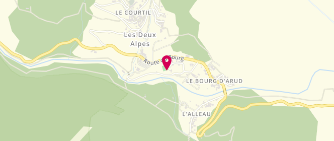 Plan de Piscine municipale, Bourg d'Arud, 38520 Vénosc
