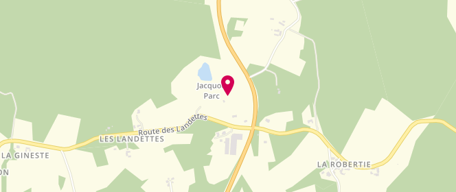 Plan de Jacquou Parc, La Menuse, 24260 St-Félix-De-Reillac-Et-Mortemart