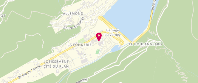 Plan de Piscine municipale, La Fonderie, 38114 Allemond