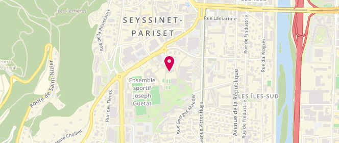 Plan de Piscine municipale, 9, Allée des Glycines, 38170 Seyssinet-Pariset