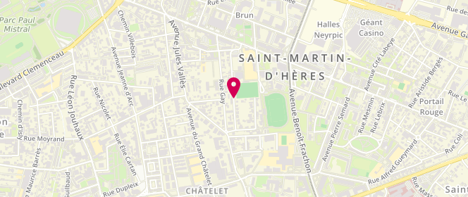 Plan de Piscine municipale, Rue Henri-Revoy, 38400 Saint-Martin-d'Hères