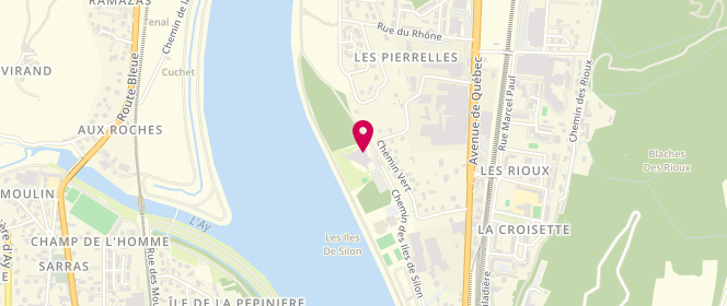 Plan de Centre Aquatique Bleu Rive, 9 Rue du Belvédère, 26240 Saint-Vallier