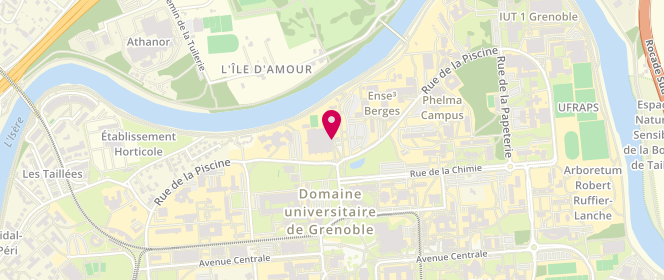 Plan de Piscine du campus universitaire, Allée de la Passerelle Domaine Universitaire, 38400 Saint-Martin-d'Hères