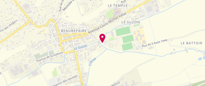 Plan de Piscine intercommunale, 100 Avenue Charles de Gaulle, 38270 Beaurepaire