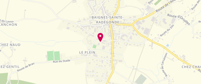 Plan de Piscine municipale, Rue des Tanneurs, 16360 Baignes-Sainte-Radegonde