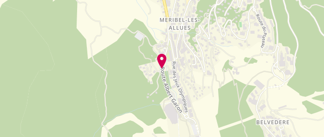 Plan de Piscine municipale, La Chaudanne, 73550 Meribel Les Allues