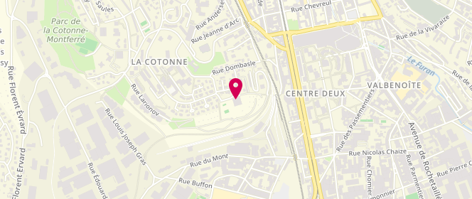Plan de Piscine de la Cotonne - Pierre Poty, 36 Rue Docteur Poty, 42100 Saint-Étienne