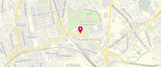 Plan de Piscine Raymond Sommet, 35, Boulevard Jules Janin, 42000 Saint-Étienne