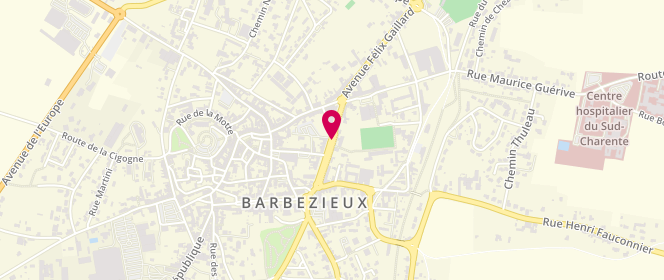 Plan de Piscine Nelson-Pailloux, Boulevard Chanzy, 16300 Barbezieux-Saint-Hilaire