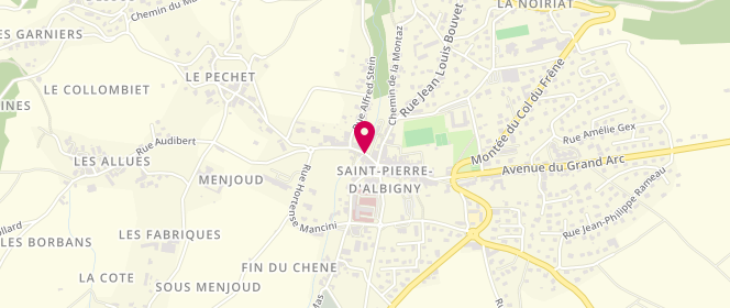 Plan de Piscine municipale, Rue Auguste Domenget, 73250 Saint-Pierre-d'Albigny