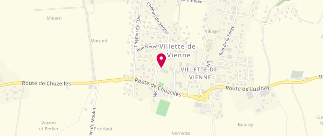 Plan de Piscine municipale, Impasse de la Piscine - Route de Chuzelles, 38200 Villette-de-Vienne