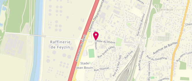 Plan de Piscine municipale, Rue Jean Bouin, 69320 Feyzin