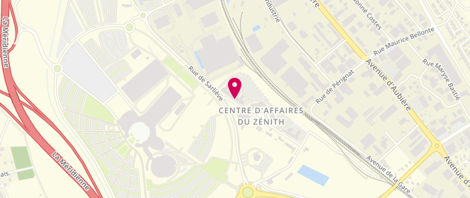 Plan de Centre de coaching aquatique Aquazenith, 40, Rue de Sarliève Centre d'Affaires du Zénith, 63800 Cournon-d'Auvergne