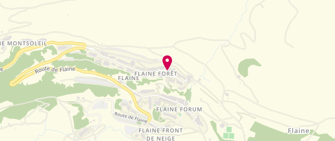 Plan de Piscine municipale, Flaine Forum Cgh Résidence & Spa le Centaure, 74300 Flaine