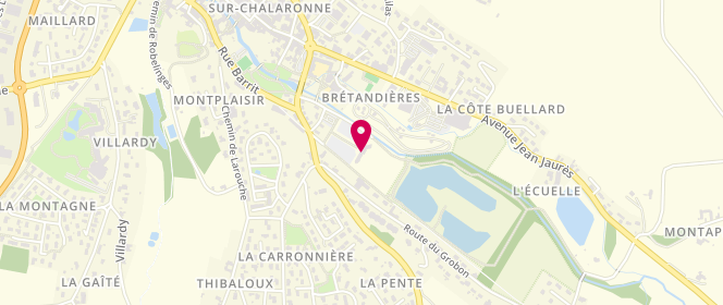 Plan de Piscine Aquadombes, Rue des Peupliers, 01400 Châtillon-sur-Chalaronne