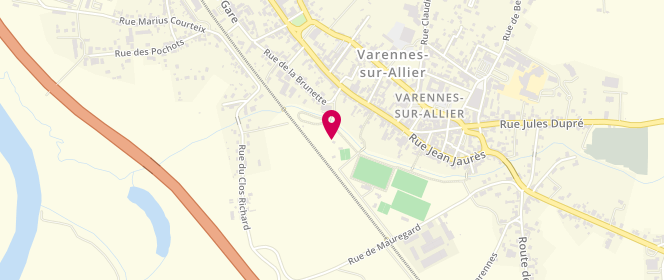Plan de Piscine municipale, parc Mauregard, 03150 Varennes-sur-Allier