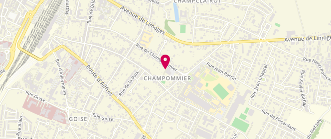 Plan de Piscine de Champommier, Rue Champommier, 79000 Niort