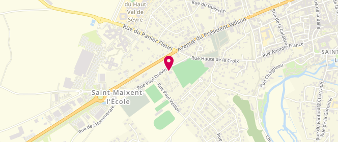 Plan de Piscine municipale, Rue Paul Drevin, 79400 Saint-Maixent-l'École
