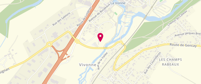 Plan de Piscine municipale, Avenue Bordeaux, 86370 Vivonne