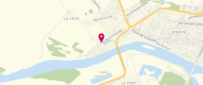 Plan de Stade Nautique, Rue de la Chevrette, 71160 Digoin