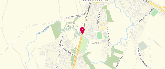 Plan de Piscine municipale, Route de la Rochelle, 85210 Sainte-Hermine